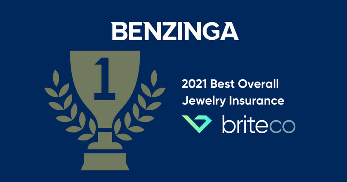 BriteCo Named Best Overall Jewelry Insurance by Benzinga
