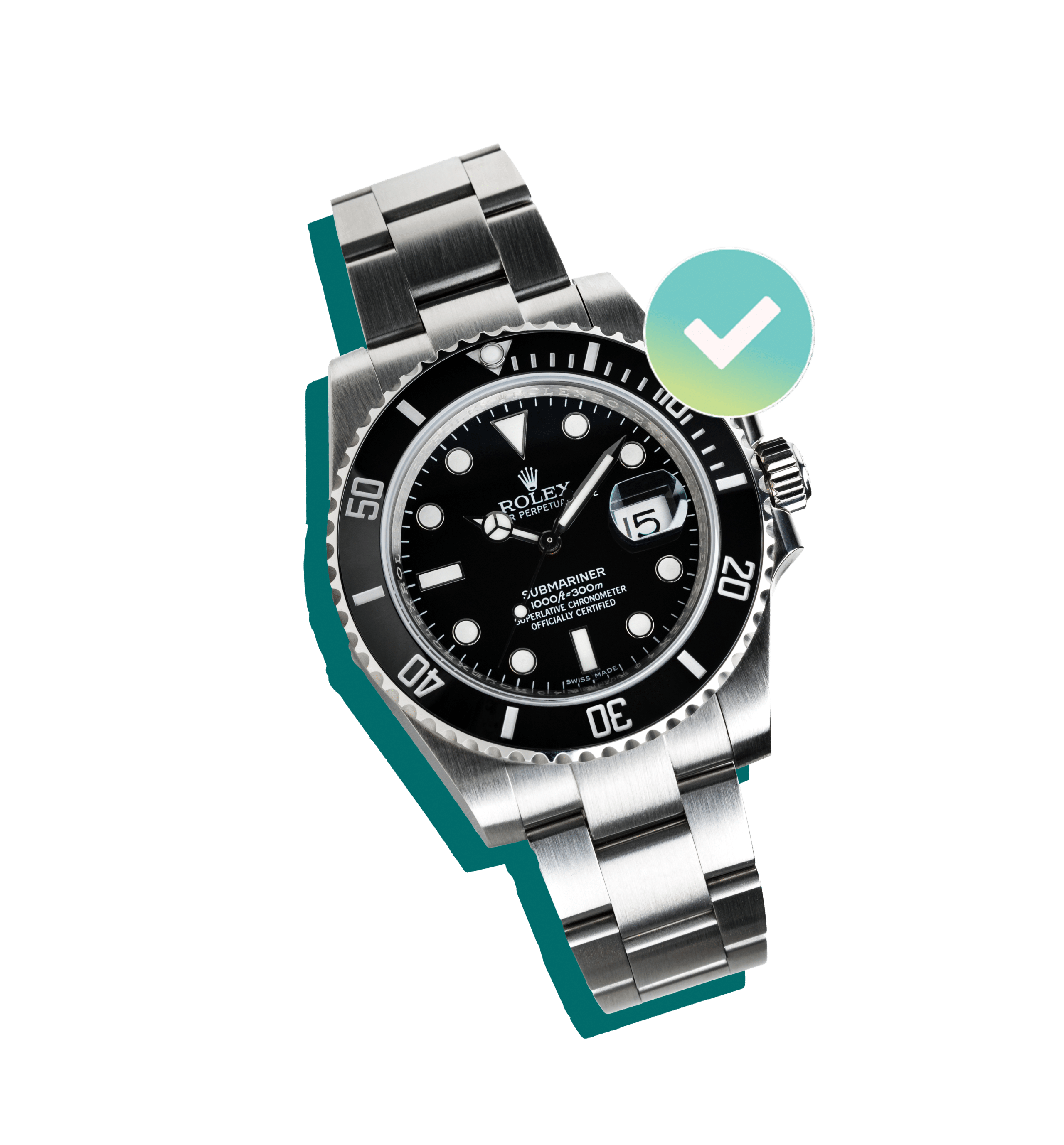 Rolex Watch with black dial insured by BriteCo Watch Insurance