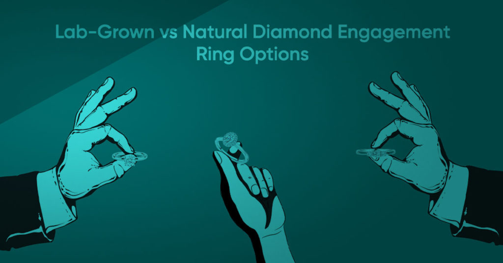 Lab-BRown vs. Natural Diamond Ring Options