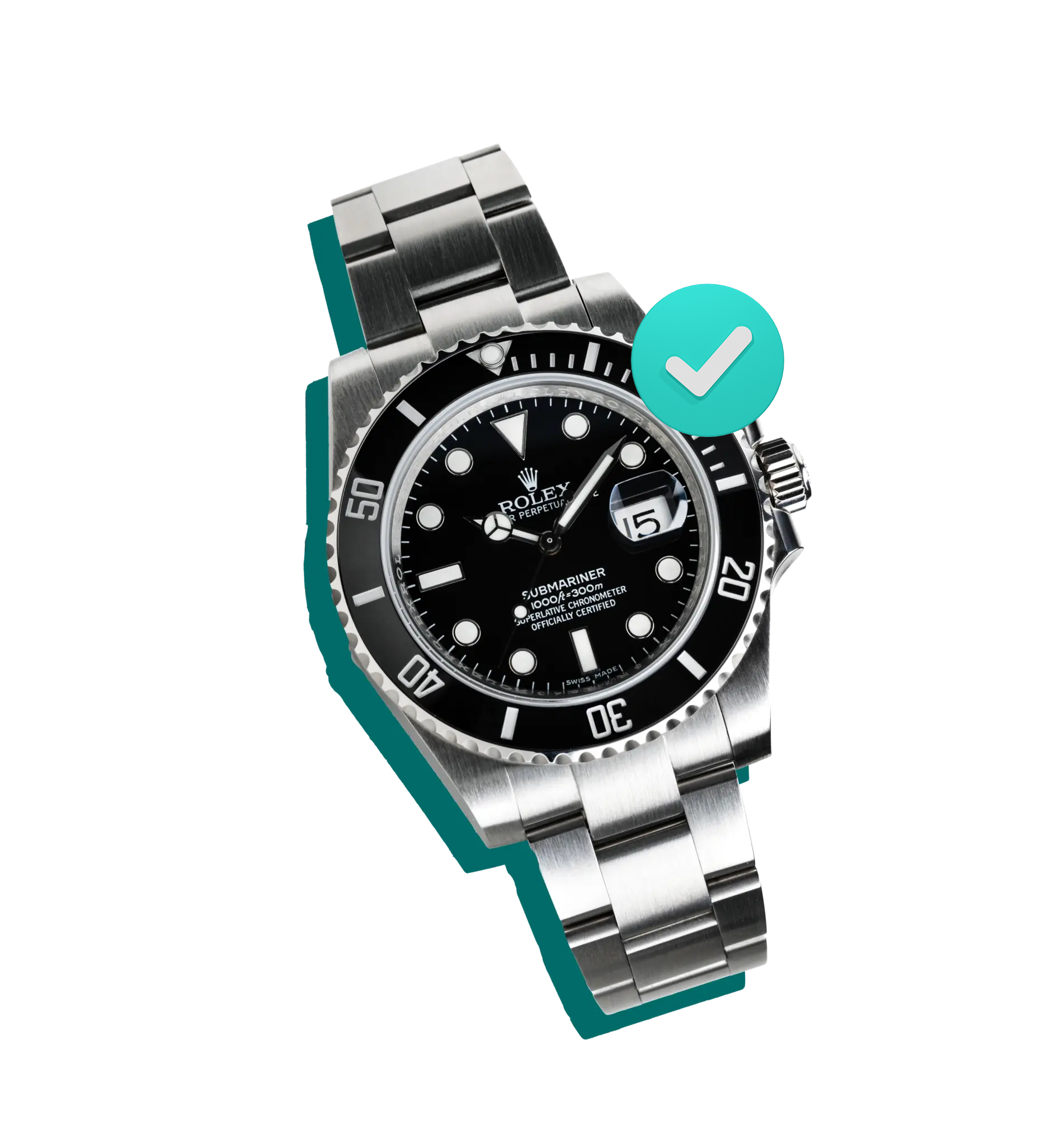 Rolex Watch with black dial insured by BriteCo Watch Insurance