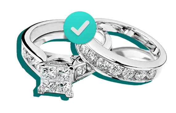 Diamond engagement ring set insured by BriteCo Jewelry Insurance