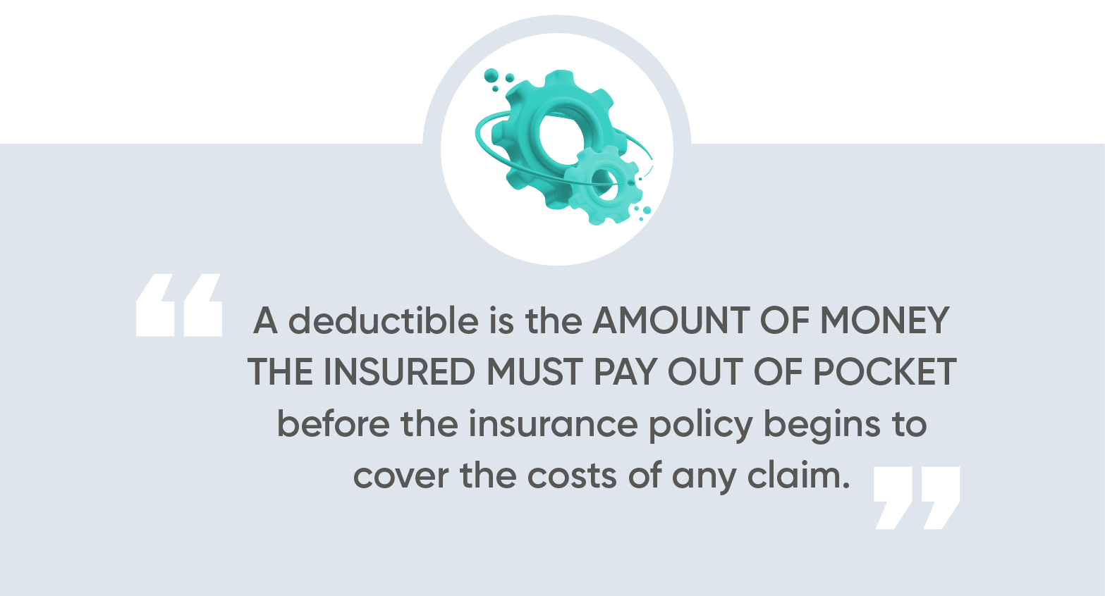 cover the cost of any claim