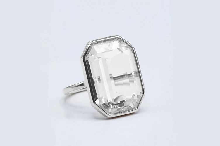 portrait cut diamond ring