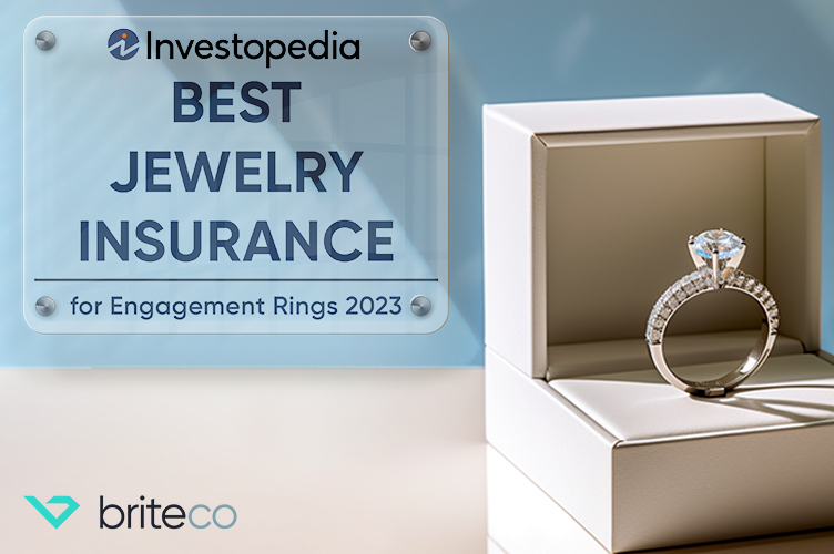 Investopedia rates BriteCo Best Jewelry Insurance for Engagement Rings 2023