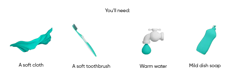 Items to clean brass jewelry