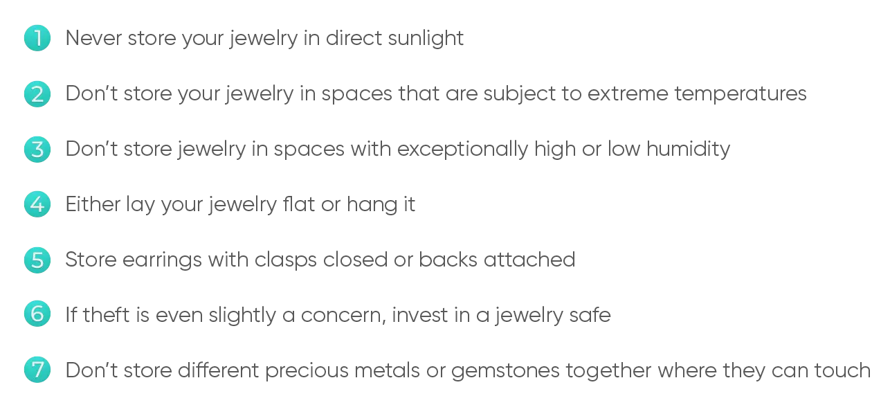 The right way to store jewelry
