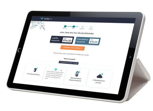 Meet BriteCo’s New Wedding Event Insurance Meet BriteCo’s New Wedding Event Insurance