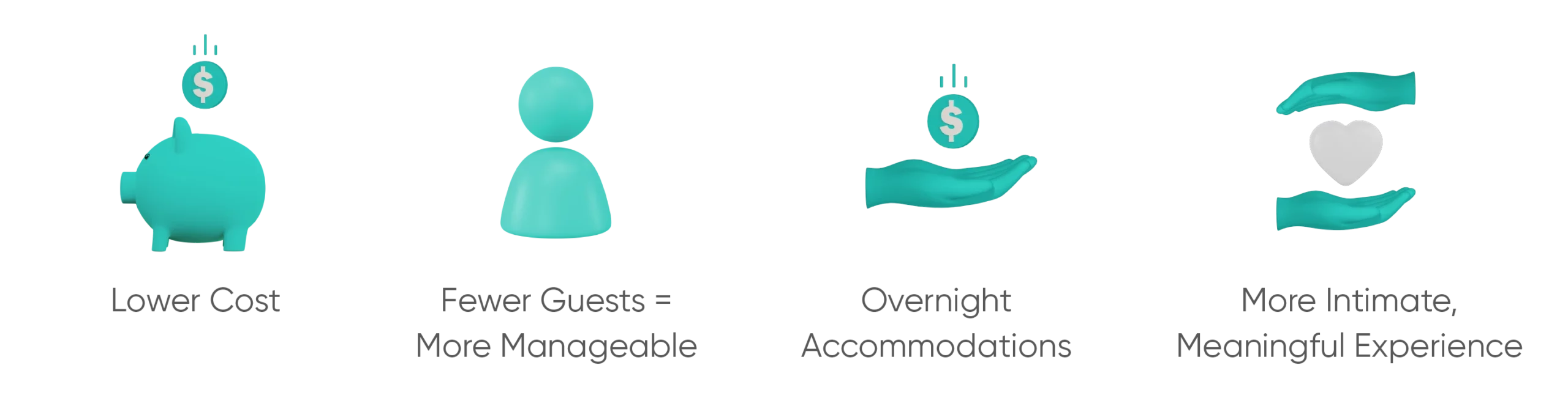 Reasons why you might choose to hold a micro-wedding versus a more traditional, larger wedding