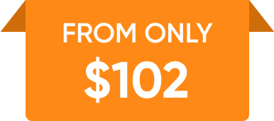 from only $102 from only $102