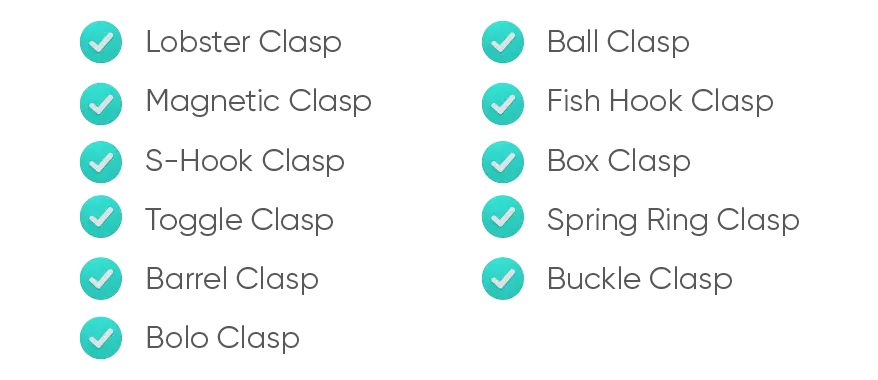 Different Types of Clasps For Jewelry