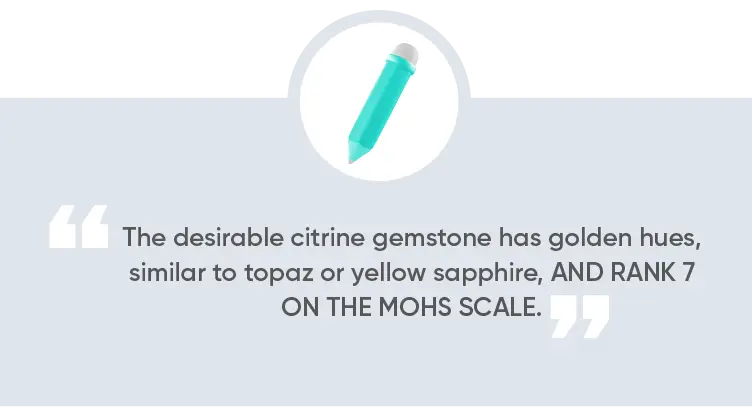 Citrine gemstone