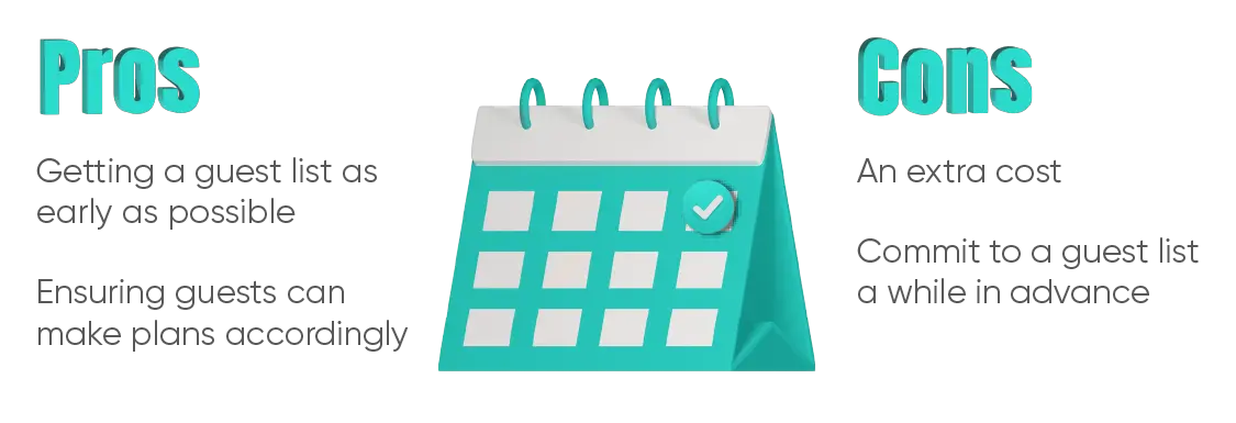 Getting a handle on your guest list as early as possible