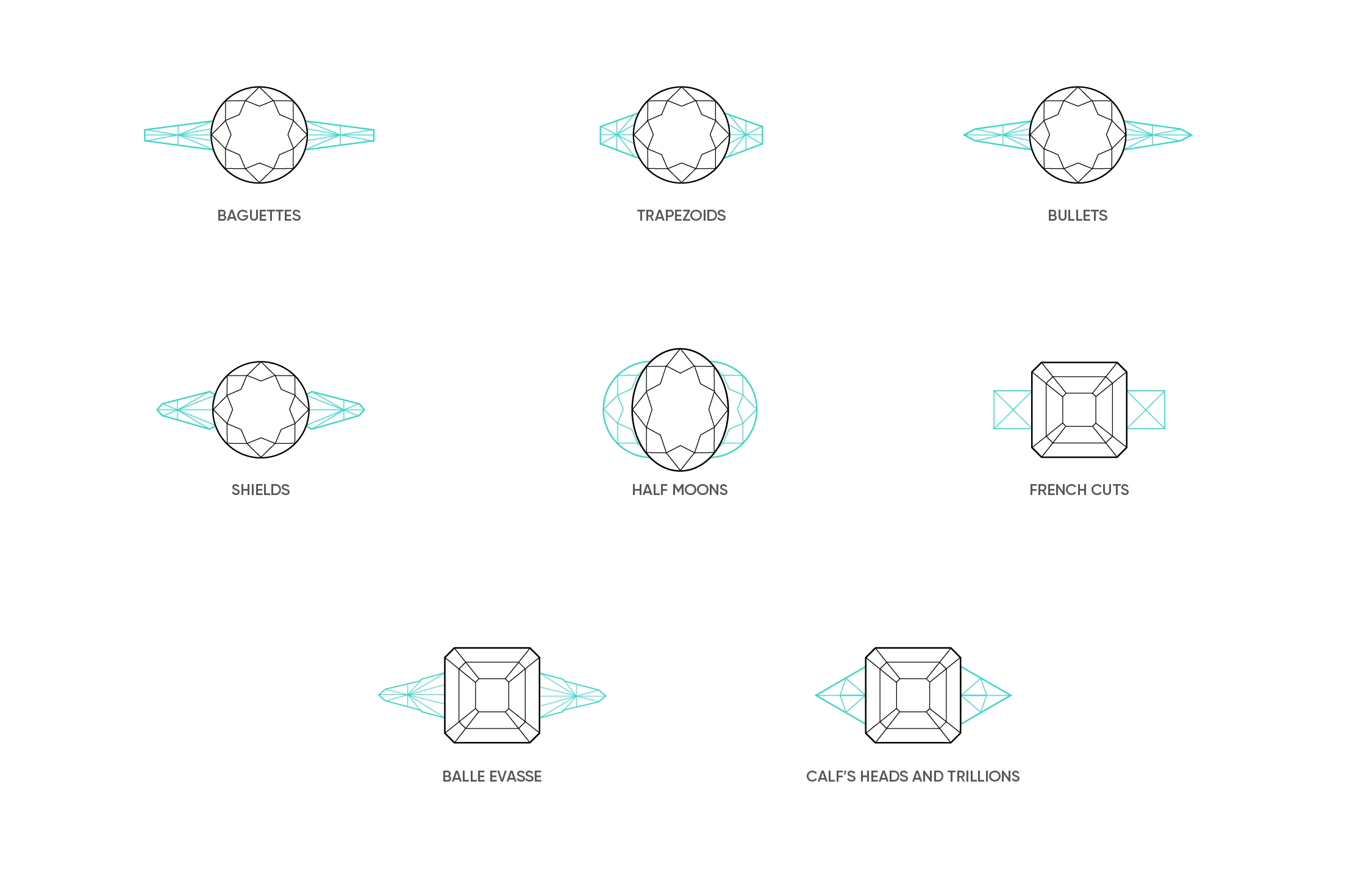 Side Stone Shape Options