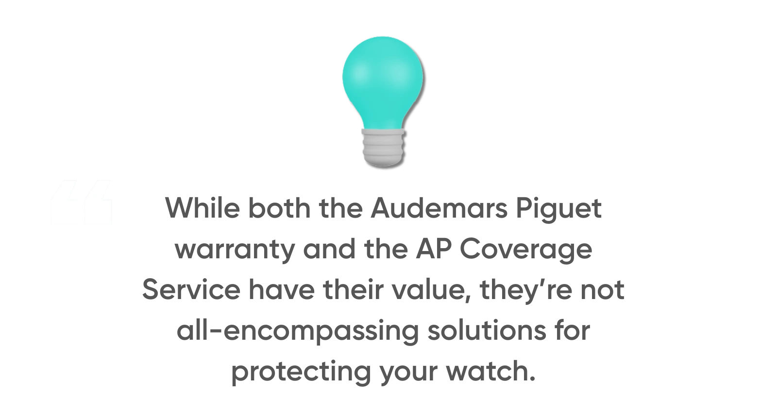 Audemars Piguet warranty