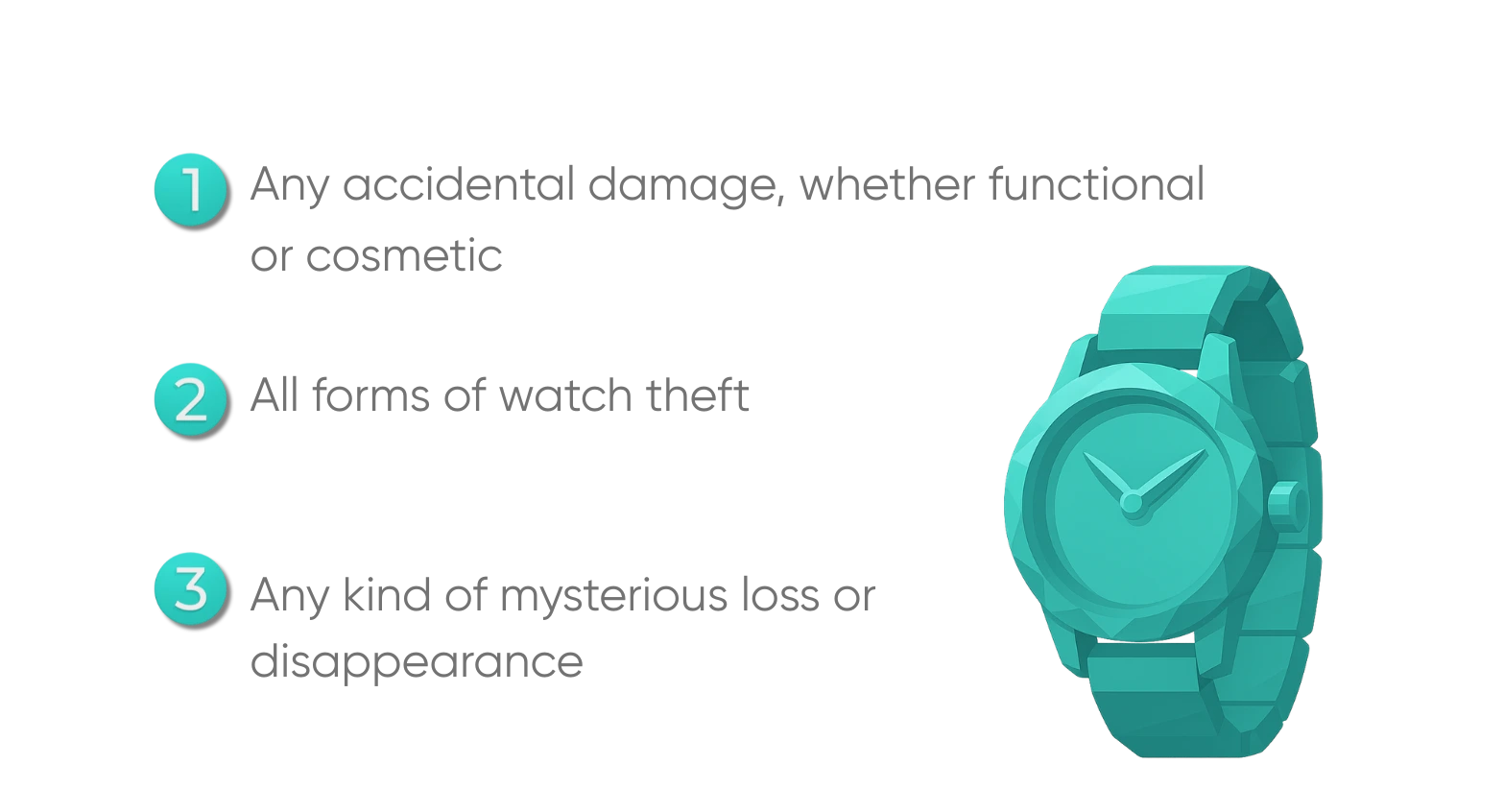 Fully covered replacement or repairs