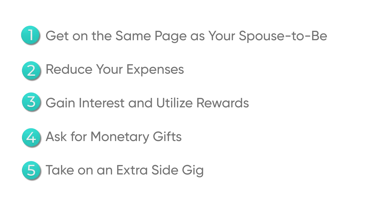 5 Simple Ways to Begin Planning for the Wedding Cost