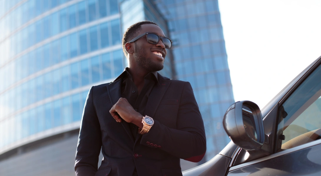 Man wearing Tudor watch