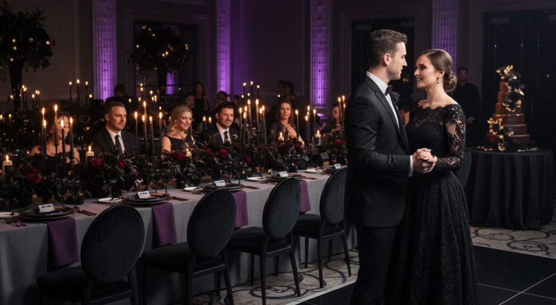Pull Off a Black Wedding Theme