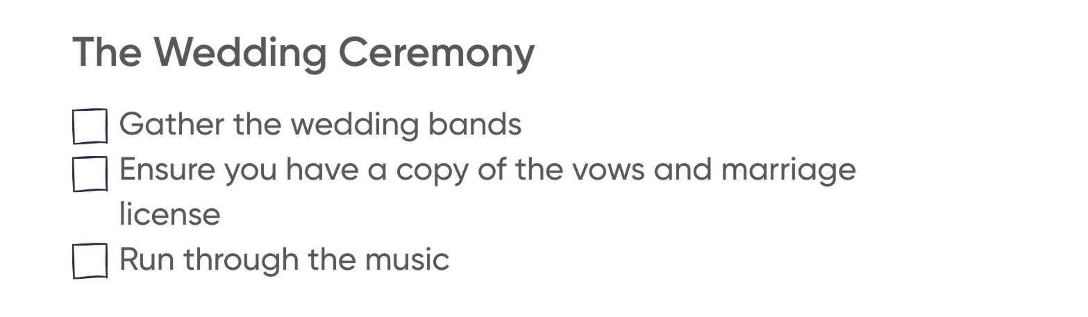 The Wedding Ceremony