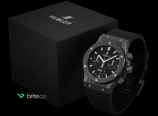 Hublot watch in box