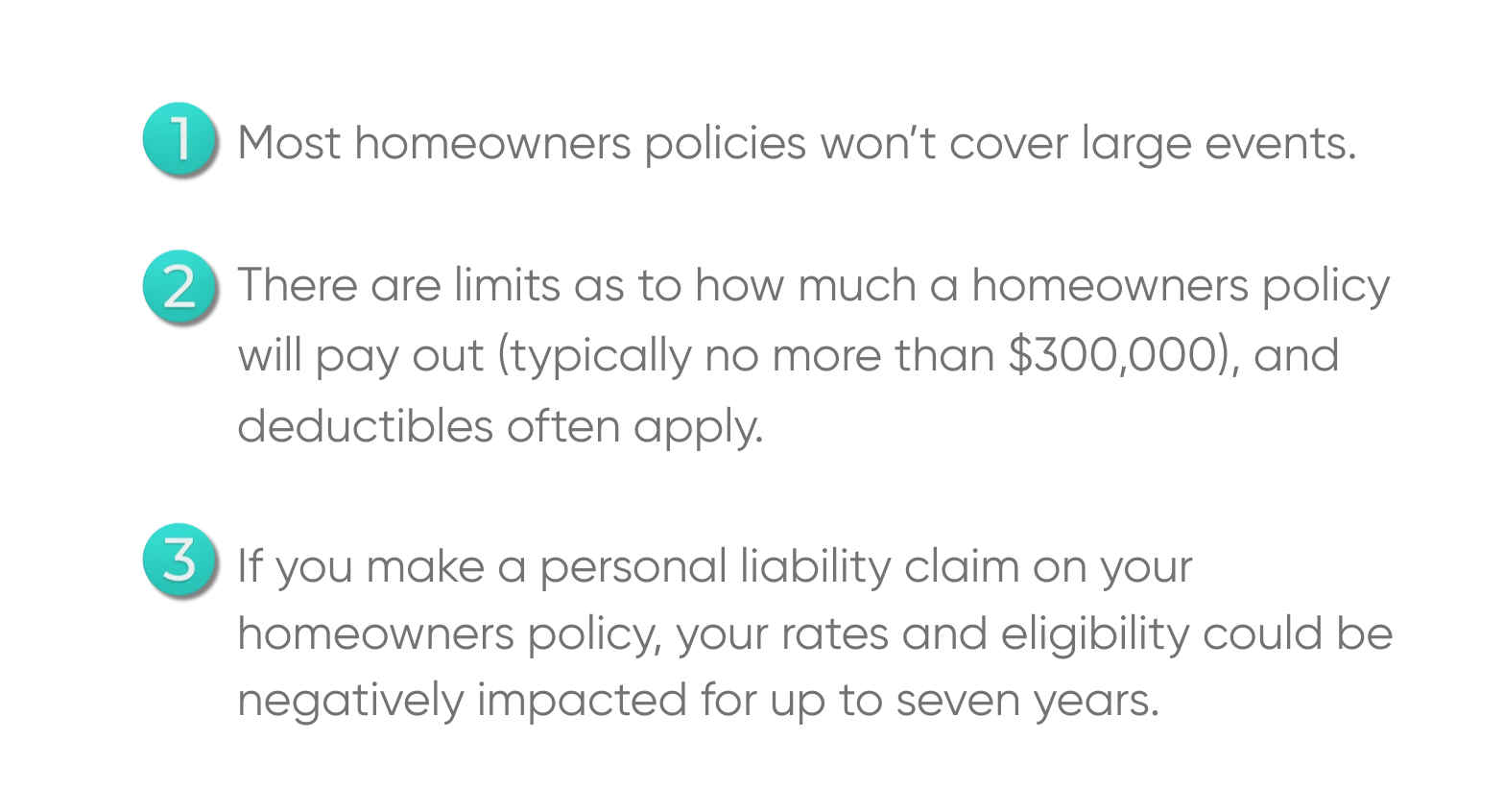Your Existing Homeowners Insurance Won’t Cover Large Events
