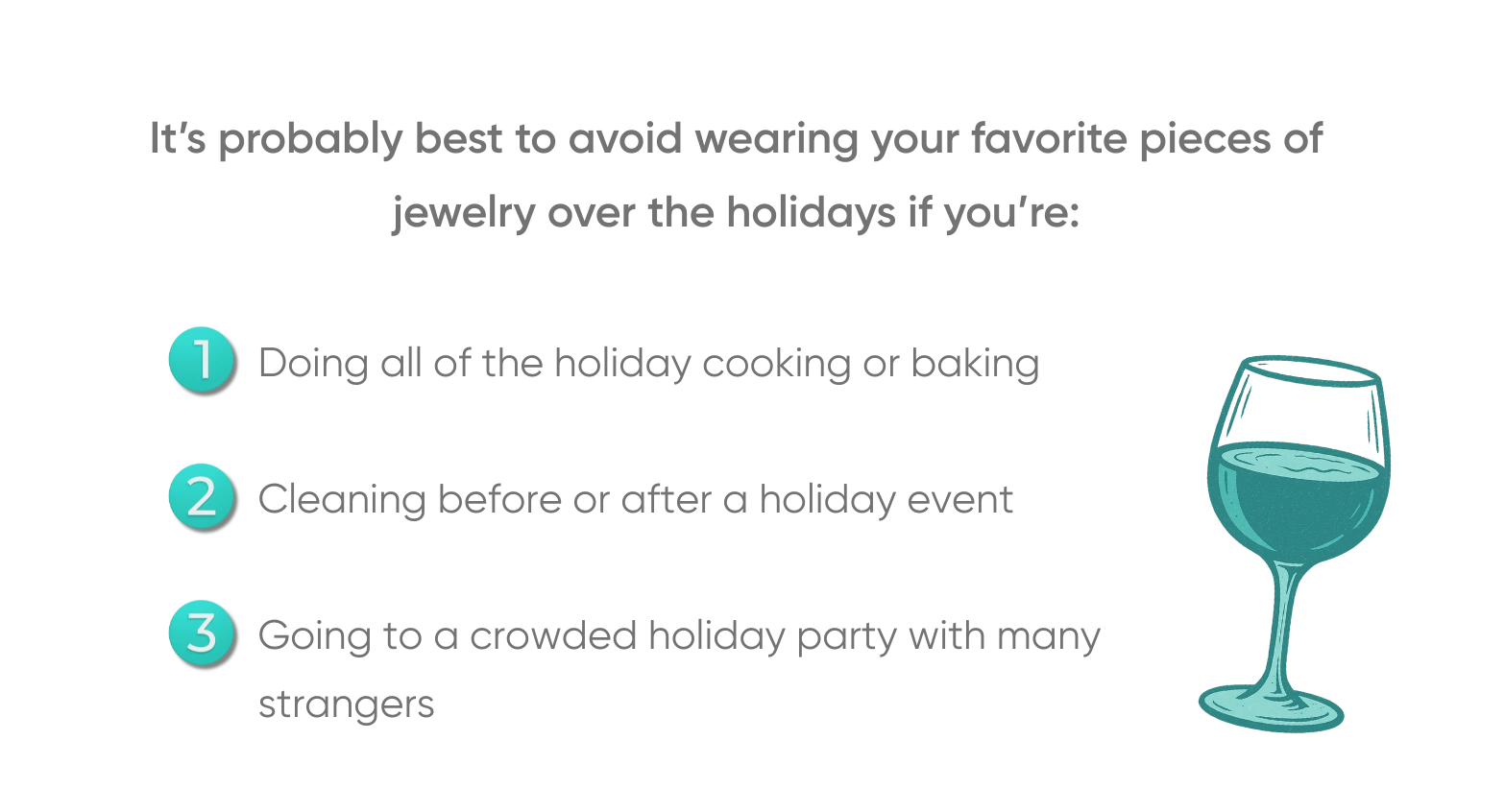 Take Off Your Jewelry During the Holidays