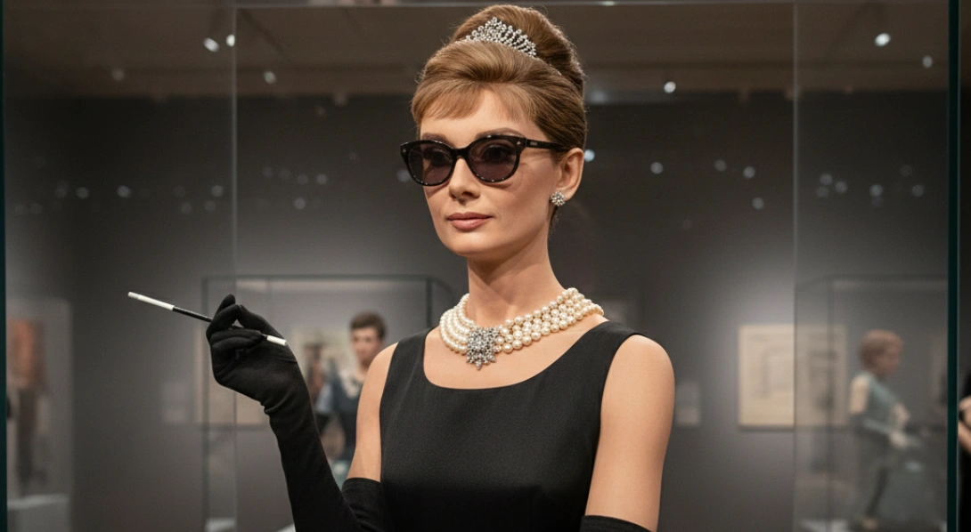 Breakfast at Tiffany’s Audrey Hepburn wax sculpture