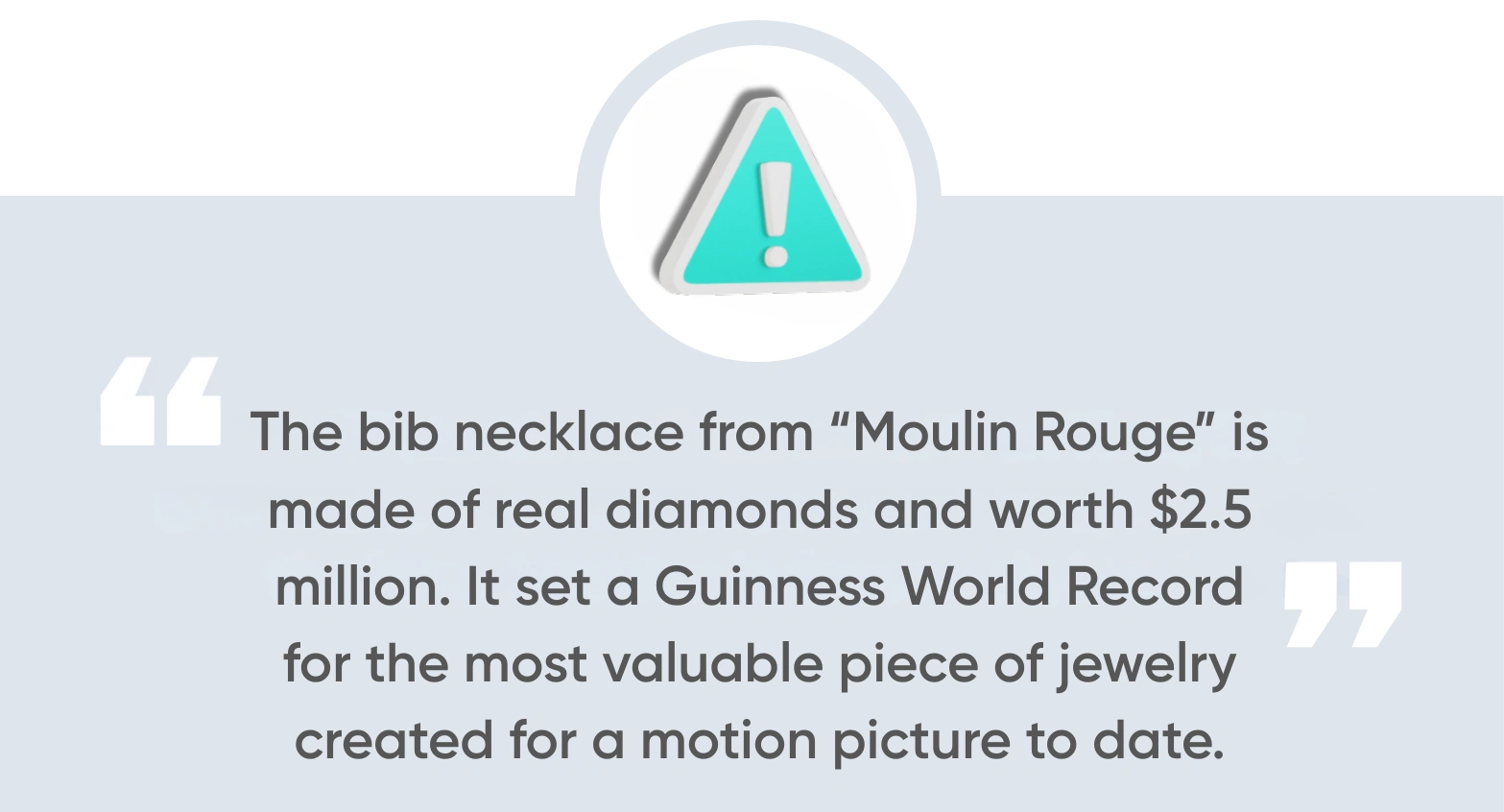 Nicole Kidman’s Diamond Bib Necklace in “Moulin Rouge”
