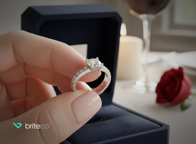 Two engraved wedding rings