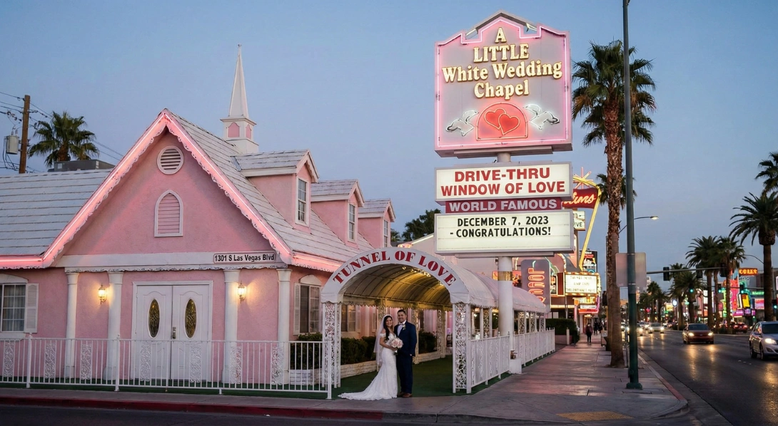 little white wedding chapel