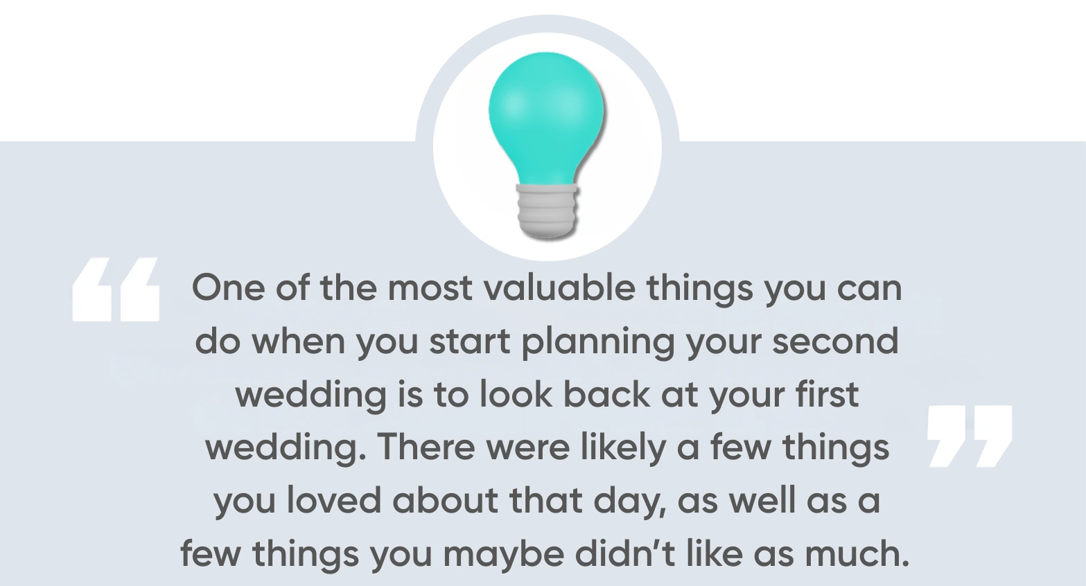 Takeaways from Your First Wedding