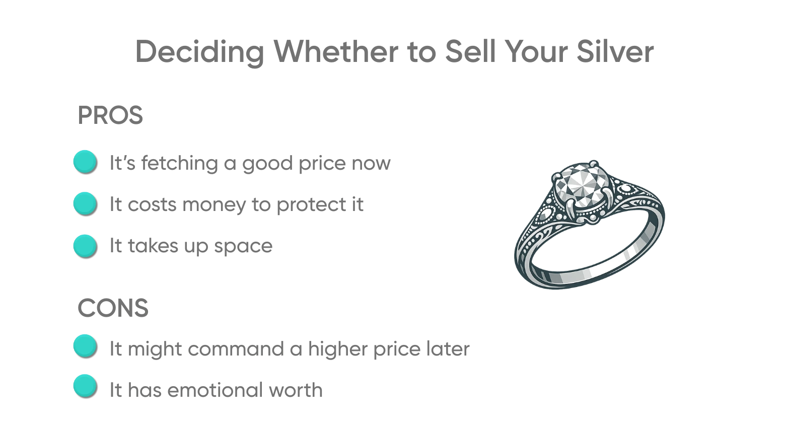 Deciding Whether to Sell Your Silver PROS and CONS