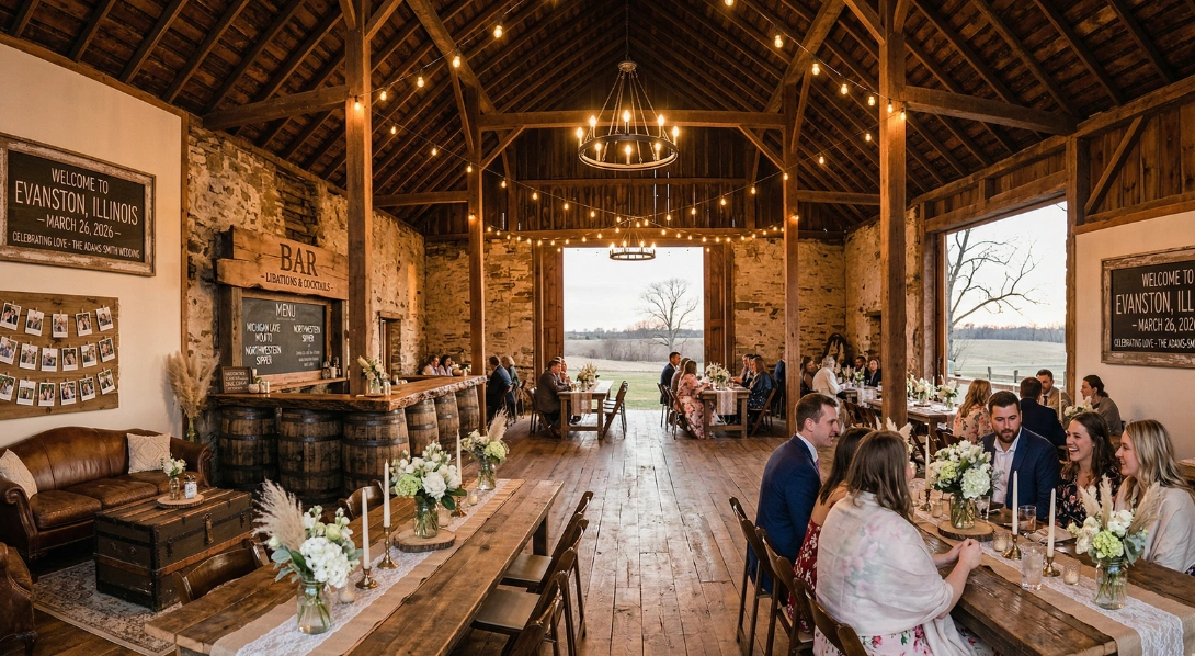 Wedding reception space