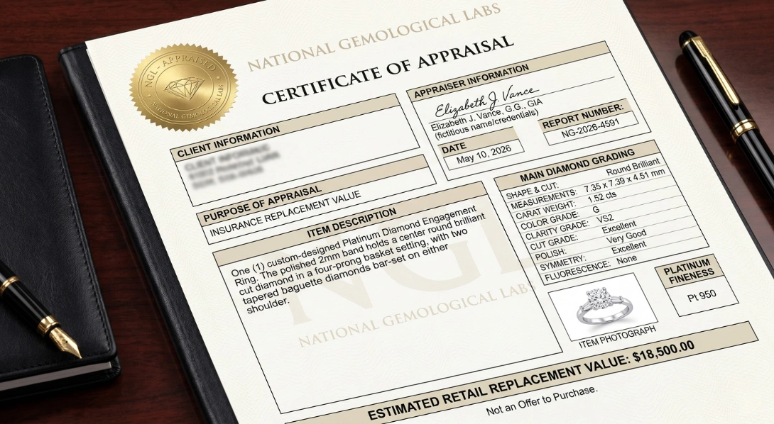 certificate of appraisal