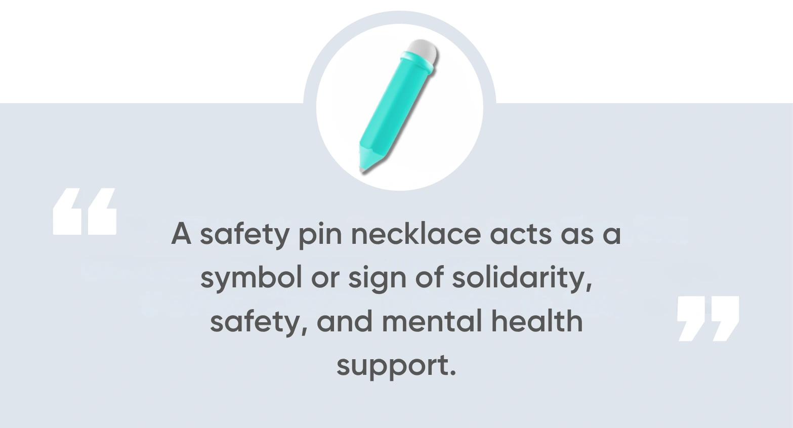 What Does a Safety Pin on a Necklace Mean