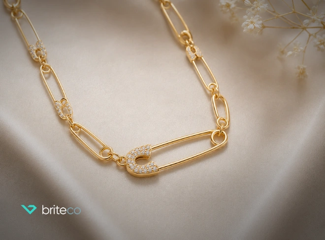 safety pin necklace