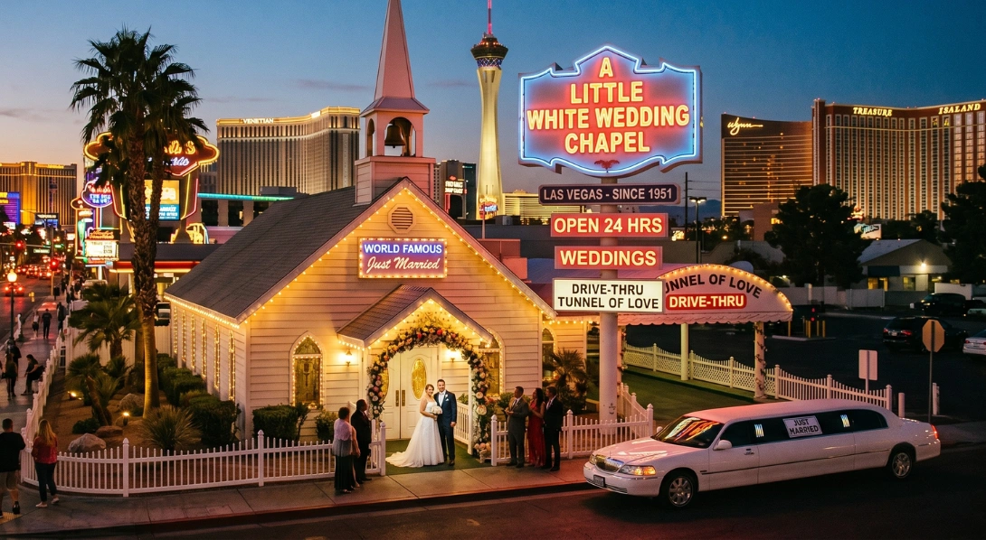 white wedding chappel