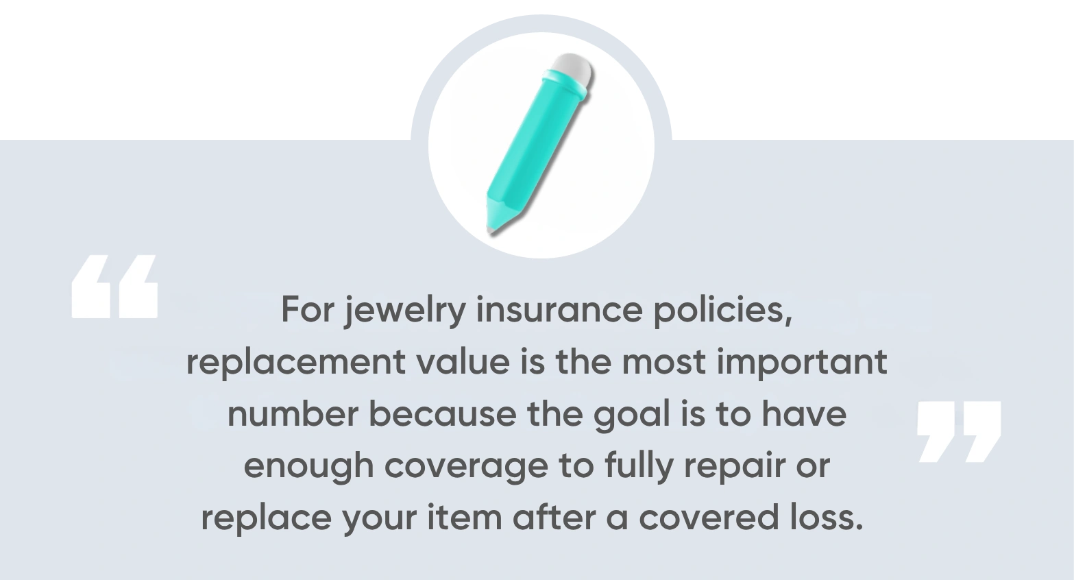 Which Value Matters for Jewelry Insurance