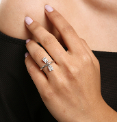 Hands with engagement ring – jewelry insurance for $5,500 engagement ring in Phoenix, AZ