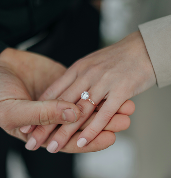 Woman showing engagement ring – jewelry insurance for $8,250 engagement ring in Chicago, IL