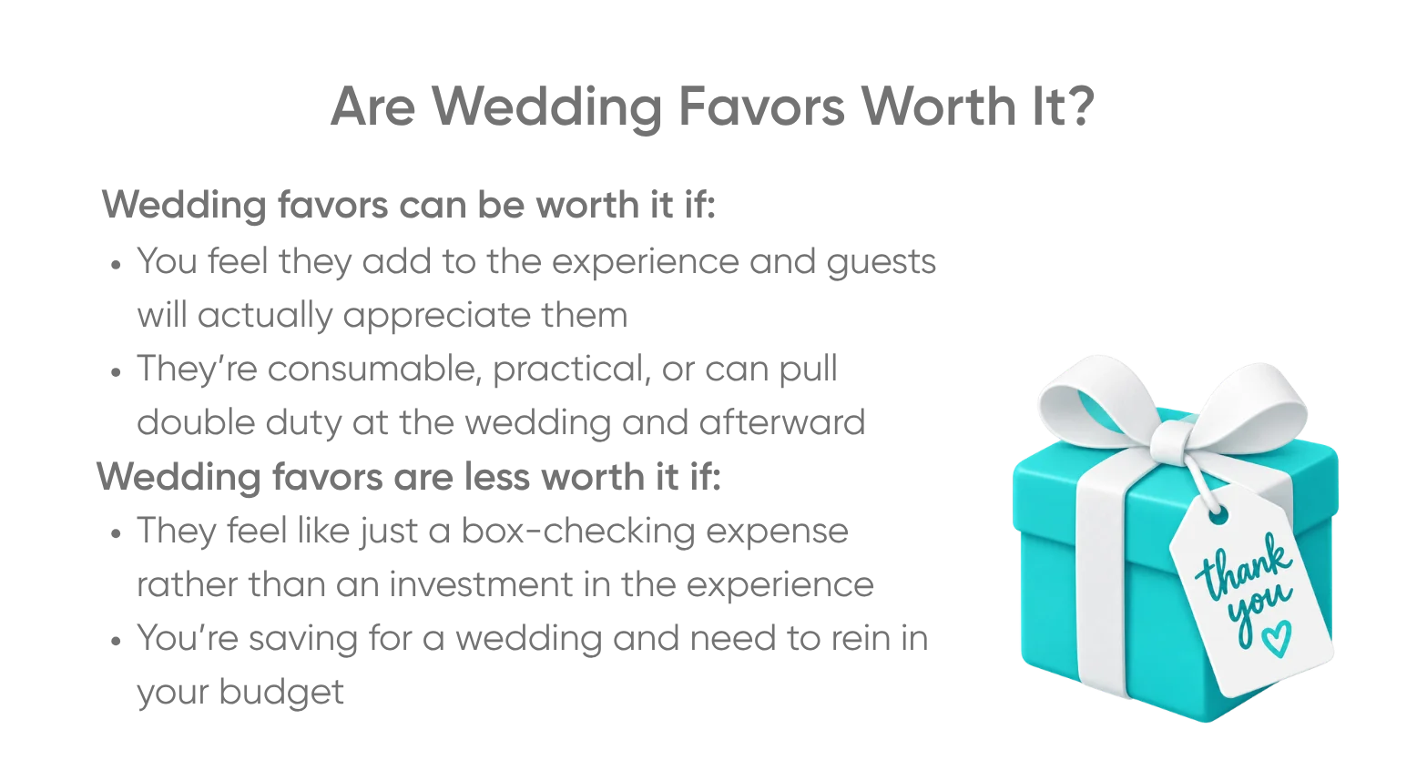 Are Wedding Favors Worth It